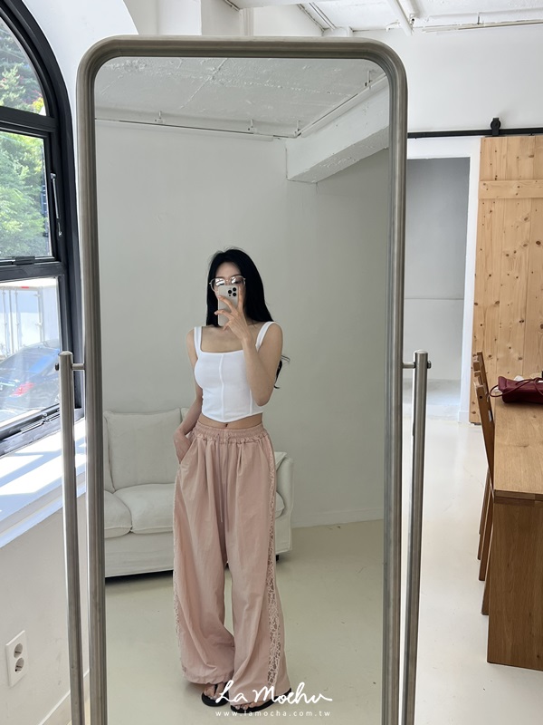 姐姐感簍空蕾絲工作褲